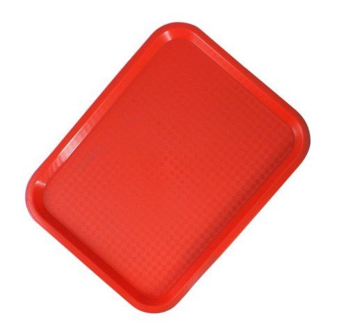 صينية خدمة بلاستيك لون احمر