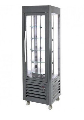 ثلاجة عرض افقي 60 سم اسود متحرك فرنسي ROLLER GRILL