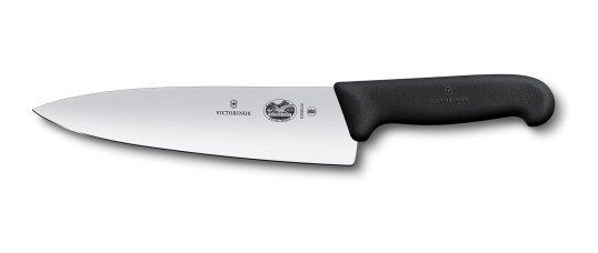 سكين شيف 22 سم يد اسود سويسري VICTORINOX