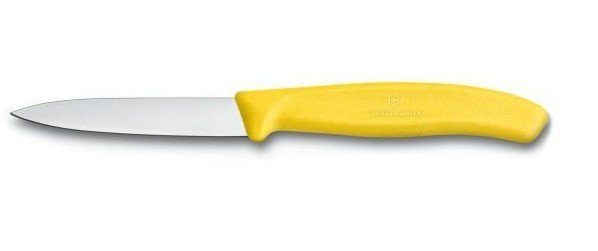 سكين فواكة مبوز 10 سم اصفر سويسري VICTORINOX