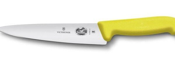 سكين شيف 25 سم يد اصفر سويسري VICTORINOX