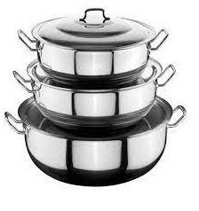 طنجرة ستاليس ستيل 80*30سم تركي Kapp