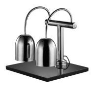 كارفين لمبتين مع قاعدة رخام لون رصاصي صيني KARMA