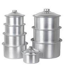 طنجرة المنيوم 65 سم يد متحرك