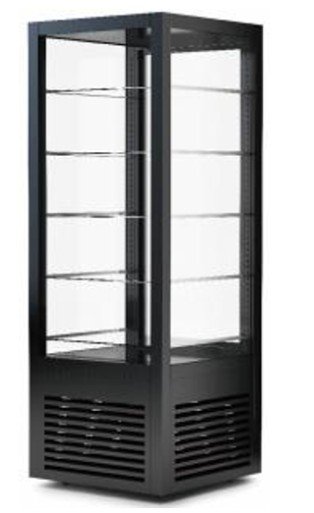 ثلاجة عرض افقي 5 ارفف اسود ثابت صيني HONTHINK