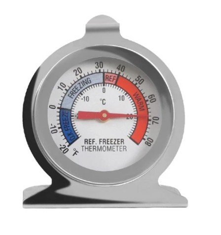 ميزان حرارة ساعة للثلاجات ستاليس ستيل صيني